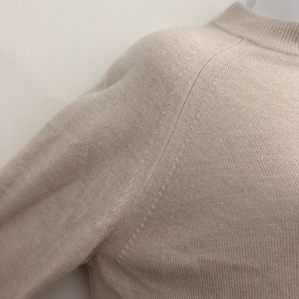 Vintage Designers Originals Tan/Cream Quarter Zip Sweater | M - Picture 8 of 10